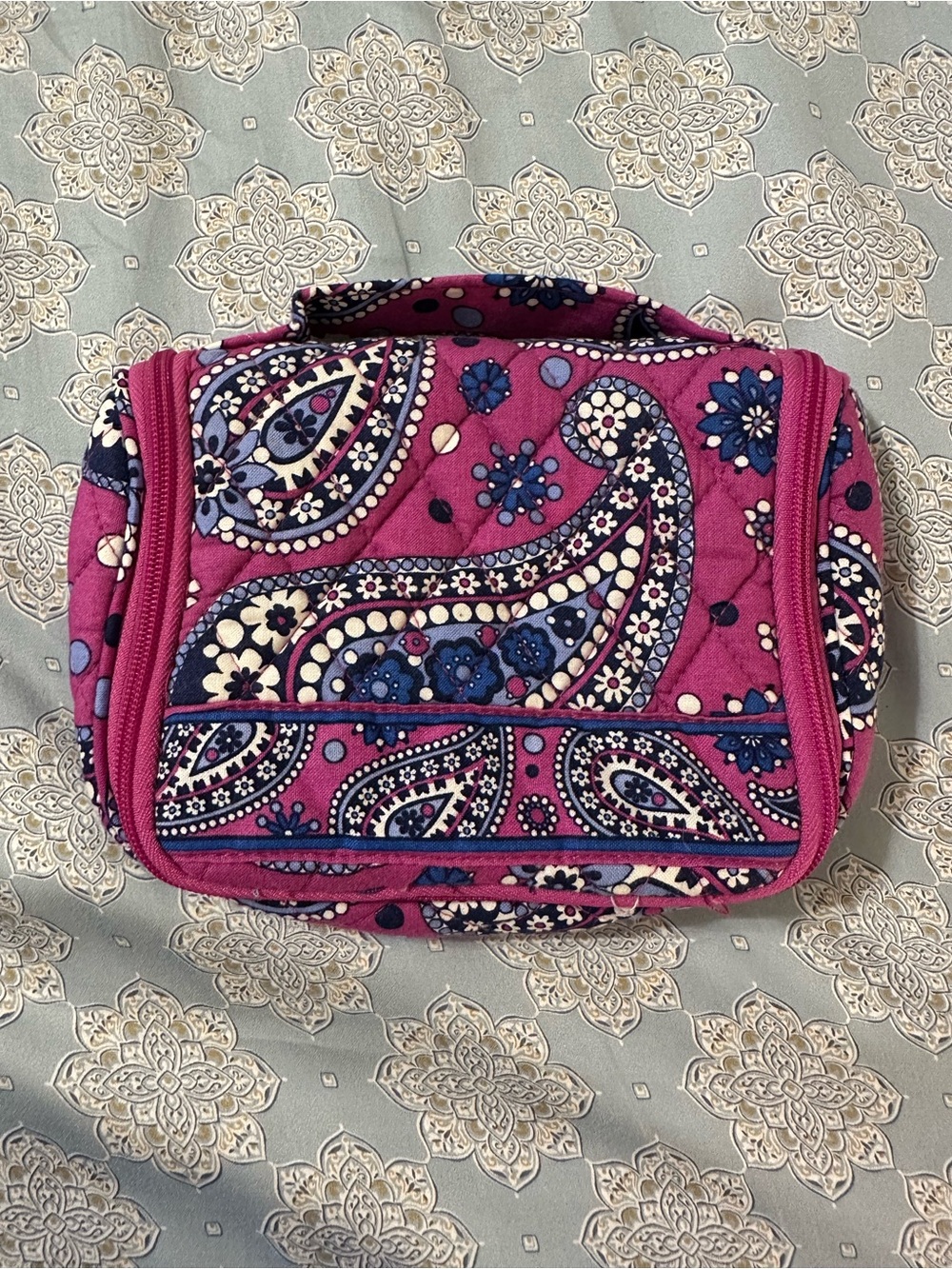 Vera Bradley Boysenberry Quilted Cosmetic Case